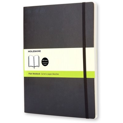 Carnet de notes Moleskine XL 190x250mm uni couverture souple noir
