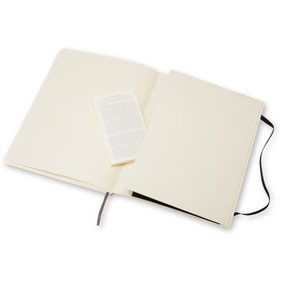 Carnet de notes Moleskine XL 190x250mm uni couverture souple noir