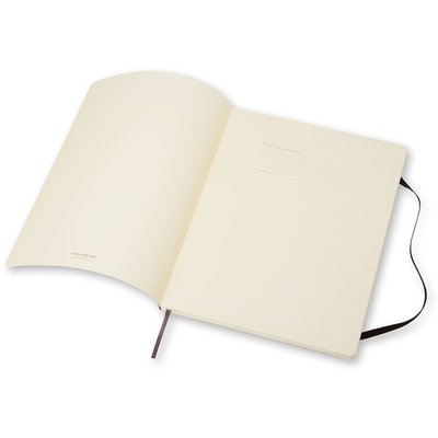 Carnet de notes Moleskine XL 190x250mm uni couverture souple noir
