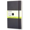 Notitieboek Moleskine large 130x210mm blanco soft cover zwart foto