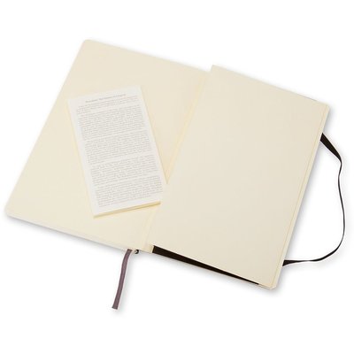 Notitieboek Moleskine large 130x210mm blanco soft cover zwart