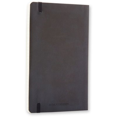 Notitieboek Moleskine large 130x210mm blanco soft cover zwart