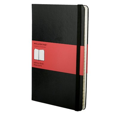 Carnet d’adresses Moleskine Pocket 90x140mm couverture rigide noir