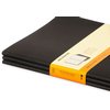 Schrift Moleskine 190x250mm lijn 240 pagina's 70gr zwart set à 3 stuks foto