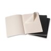 Schrift Moleskine 190x250mm lijn 240 pagina's 70gr zwart set à 3 stuks foto