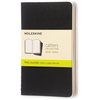 Cahier Moleskine 90x140mm uni 240 pages 70g noir 3 pièces Photo