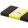 Cahier Moleskine 90x140mm uni 240 pages 70g noir 3 pièces Photo