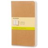 Schrift Moleskine 130x210mm blanco 160 pagina's 70gr kraft set à 3 stuks foto