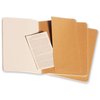 Schrift Moleskine 130x210mm blanco 160 pagina's 70gr kraft set à 3 stuks foto