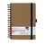 Carnet de notes Quantore A5 spirale ligné 192 pages 80g kraft