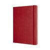Carnet de notes Moleskine XL 190x250mm uni rigide rouge écarlate Photo