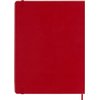 Carnet de notes Moleskine XL 190x250mm uni rigide rouge écarlate Photo