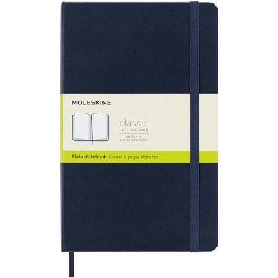 Carnet de notes Moleskine L 130x210mm uni rigide bleu saphir