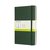 Notitieboek Moleskine large 130x210mm blanco hard cover myrtle green
