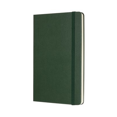 Notitieboek Moleskine large 130x210mm blanco hard cover myrtle green