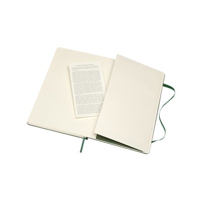 Notitieboek Moleskine large 130x210mm blanco hard cover myrtle green