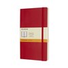 Carnet de notes Moleskine L 130x210mm ligné Soft rouge écarlate Photo
