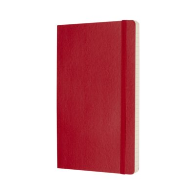 Carnet de notes Moleskine L 130x210mm ligné Soft rouge écarlate