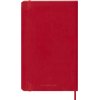 Carnet de notes Moleskine L 130x210mm ligné Soft rouge écarlate Photo