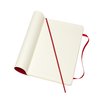 Carnet de notes Moleskine L 130x210mm ligné Soft rouge écarlate Photo