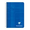 Notitieboek Clairefontaine 95x140mm 180 pagina's spiraal lijn assorti foto