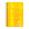 Notitieboek Clairefontaine 95x140mm 180 pagina's spiraal lijn assorti foto