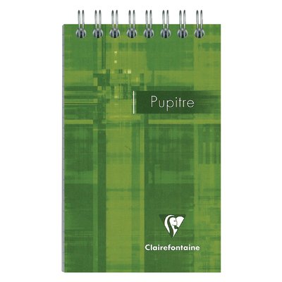 Bloc-notes à spirale Clairefontaine Puptire 75x120mm ligné