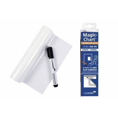 Magic-chart notes Legamaster whiteboard 20x30cm wit 25 vel