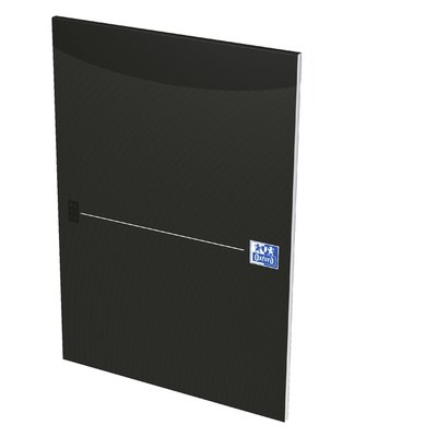 Bloc-notes Oxford Office Smart A4 ligné 50 feuilles 80-90g noir
