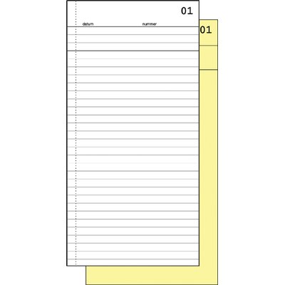 Carnet de commission Expres SI-30020 210x105mm 50x2 feuilles