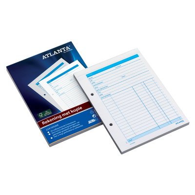 Bloc de factures Djois Atlanta A4 50x 2 feuilles autocopiant blanc