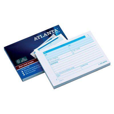 Carnet de reçus Djois Atlanta A6 50x 2 feuilles carbone