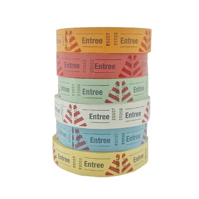 Ticket entrée CombiCraft numéro 1-1000 bleu 1000 pièces