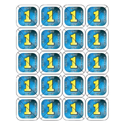 Jeton sécable CombiCraft 200 pièces bleu