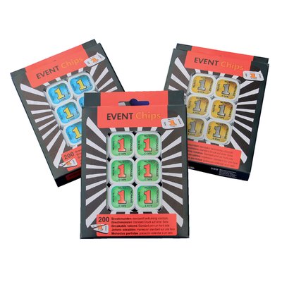 Jeton sécable CombiCraft 200 pièces jaune