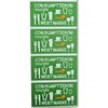 Bon de consommation CombiCraft sécurité UV 500 pièces vert Photo