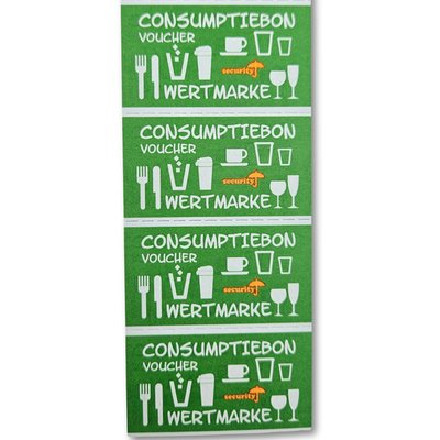 Bon de consommation CombiCraft sécurité UV 500 pièces vert
