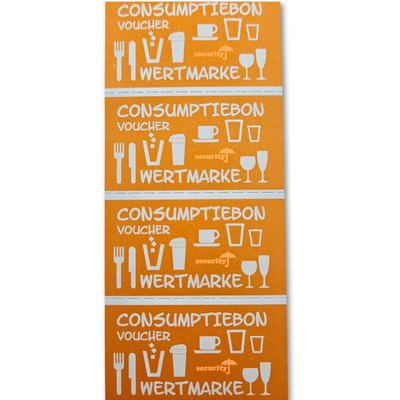 Bon de consommation CombiCraft sécurité UV 500 pièces orange
