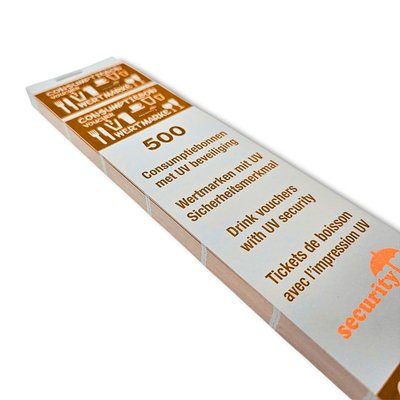 Bon de consommation CombiCraft sécurité UV 500 pièces orange
