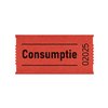 Bon de consommation CombiCraft 57x30mm double face 2x 1000 pièces rouge Photo
