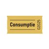 Bon de consommation CombiCraft 57x30mm double face 2x 1000 pièces jaune Photo