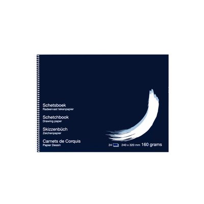 Schetsboek Papyrus 240x320mm 160gr 24 vel