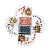 Jeu de cartes chiens plastifiées bleu ou rose Photo