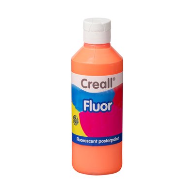 Plakkaatverf Creall fluor oranje 250ml