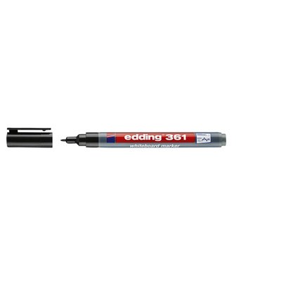Marqueur tableau blanc edding 361 ogive 1mm noir