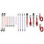 Spanbanden en spanelastiekenset Toolland 20 stuks