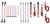 Spanbanden en spanelastiekenset Toolland 20 stuks