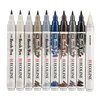Brushpen Talens Ecoline set à 10 stuks grijs foto