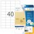 Etiquette HERMA 4684 A4 52,5x29,7mm 1000 pièces film transparent mat