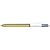 Balpen Bic 4kleuren shine medium goud